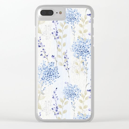Delicate Floral Pattern 08 Clear iPhone Case