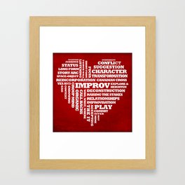 Improv Heart Framed Art Print