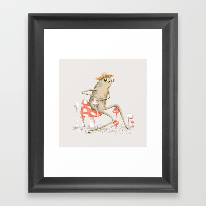 Awkward Toad Framed Art Print