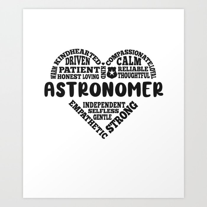 Astronomer love Art Print