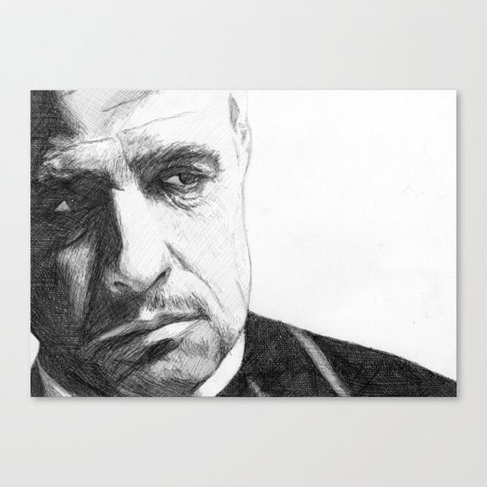 Don Vito Corleone Canvas Print