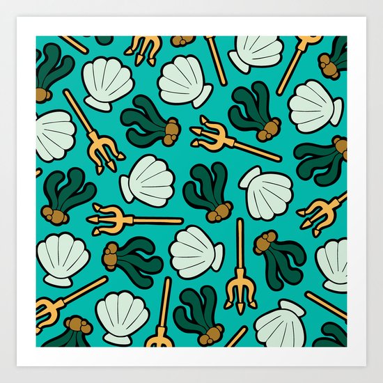 Under the Sea Pattern Art Print