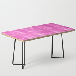 Glam Hot Pink Diamond Shimmer Glitter Coffee Table