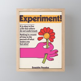 Experiment! Framed Mini Art Print