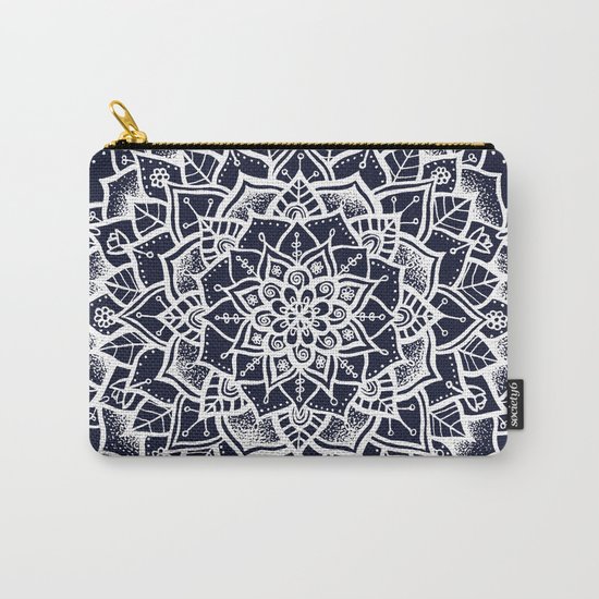 Midnight Blue Mandala Carry-All Pouch