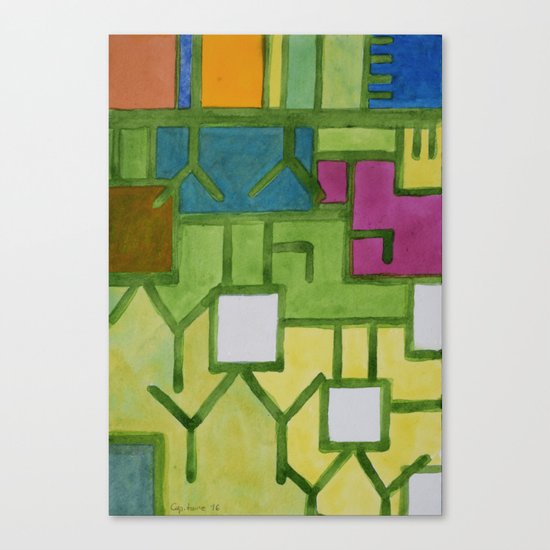 The Filling Line Canvas Print