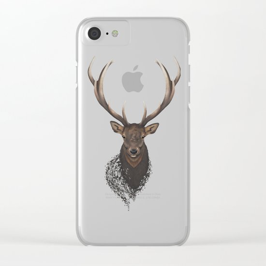 Deer Clear iPhone Case
