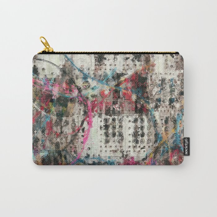 Analog Synthesizer, Abstract painting / illustration Carry-All Pouch