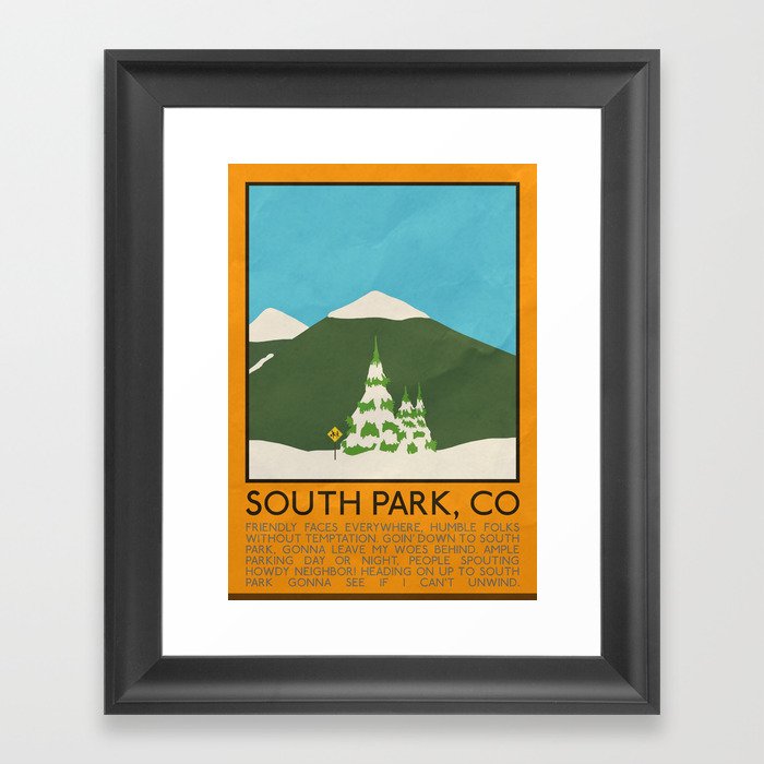 Silver Screen Tourism: SMALL TOWN, CO Framed Art Print