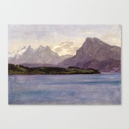 Alaskan Coast Range - Albert Bierstadt Canvas Print