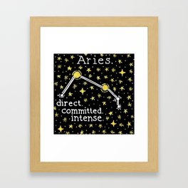 Aries Constellation Framed Art Print