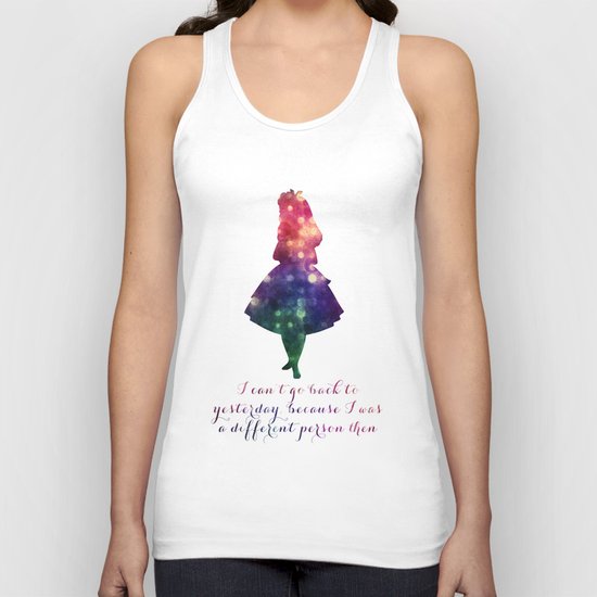 Alice can't go back to yesterday Unisex Tank Top