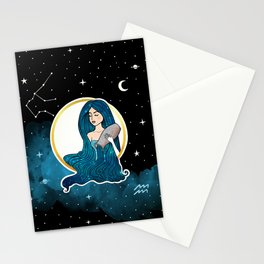 Aquarius [Zodiac Signs] Stationery Card