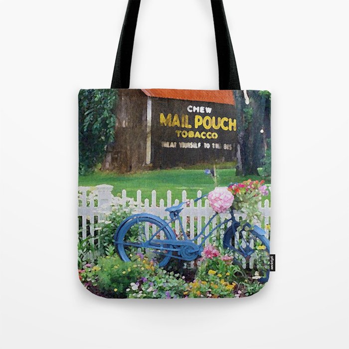 Stopping by Grandpa's barn Tote Bag