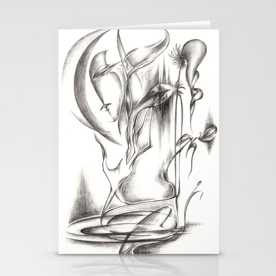 New Moon Melody Stationery Cards