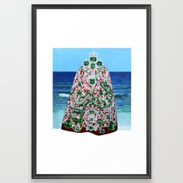 Glamorous Christmas tree Framed Art Print