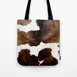 Brown Cowhide Tote Bag