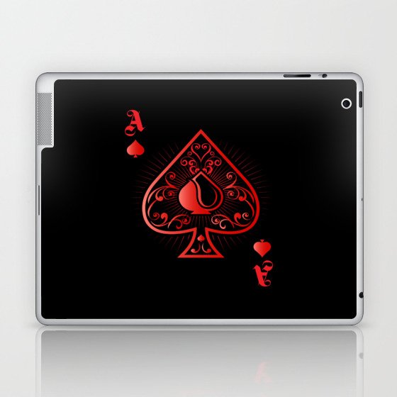 Spades Poker Ace Casino Laptop & iPad Skin