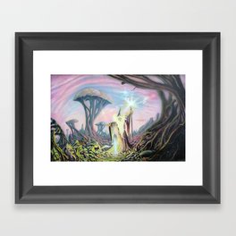 wizard scene Framed Art Print