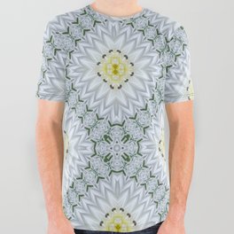 Lemon and Grey Medallions 1 All Over Graphic Tee