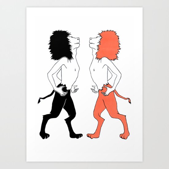 Lions Art Print