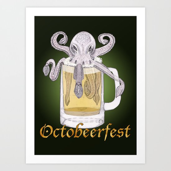 Octobeerfest Art Print
