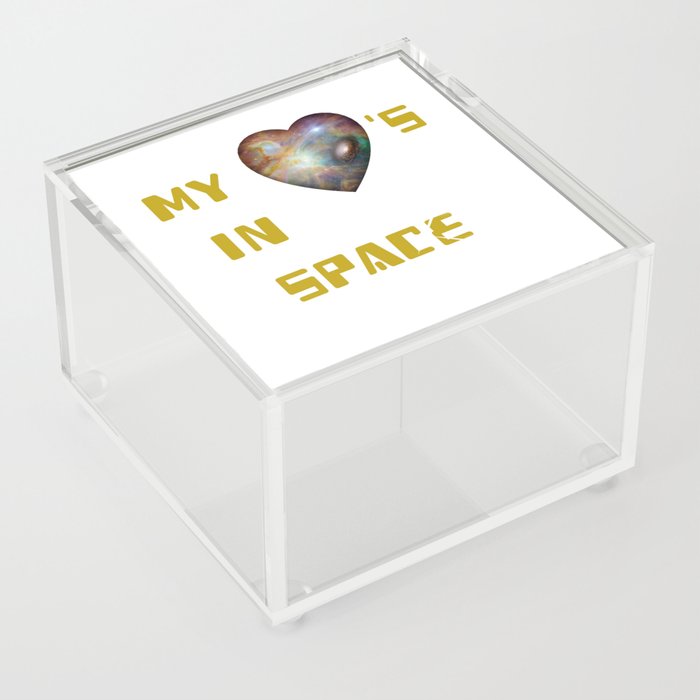My Heart's In Space Acrylic Box