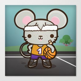 Matty the Sporty Mouse Canvas Print