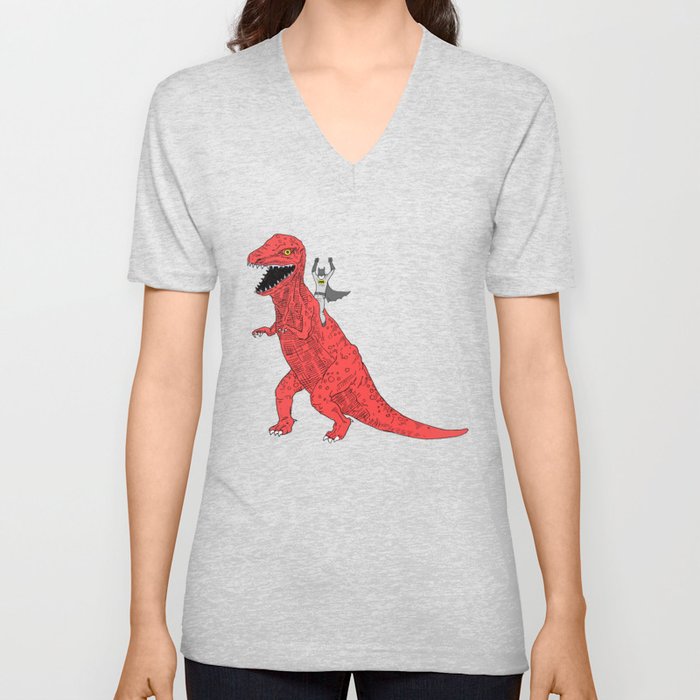 Dinosaur B Forever V Neck T Shirt