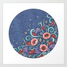 Art Print Featuring Flowers By Natalia Illarionova Art Print Featuring Flowers By Natalia Illarionova