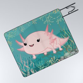 Axolotl baby kawaii Picnic Blanket