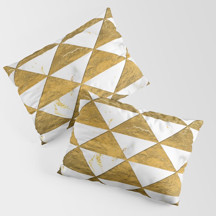 Marble and Gold Pattern #3 Pillow Sham