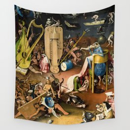 The Garden of Earthly Delights - Bosch - Hell Bird Man Detail Wall Tapestry