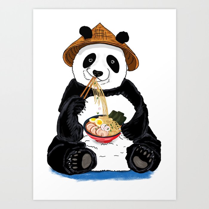 pandas eating drawings