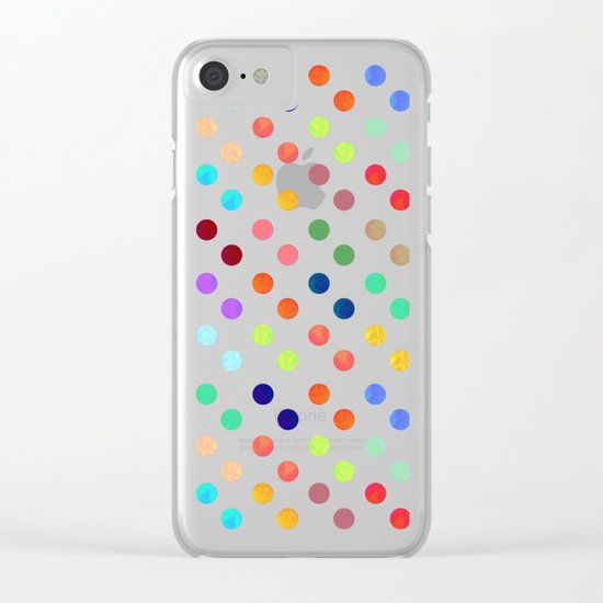 Polka Proton Clear iPhone Case