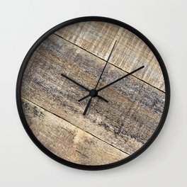 Angled Reclaimed Wood Wall Clock