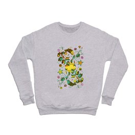 BIRDS N FLORAL II (blue) Crewneck Sweatshirt