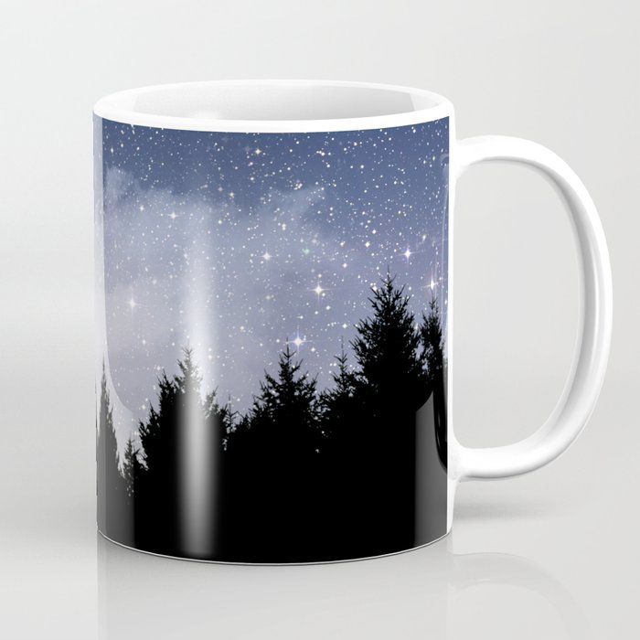 Night sky on the mountains Coffee Mug