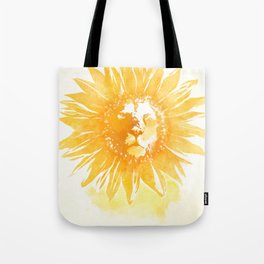 Lion Sunflower Tote Bag