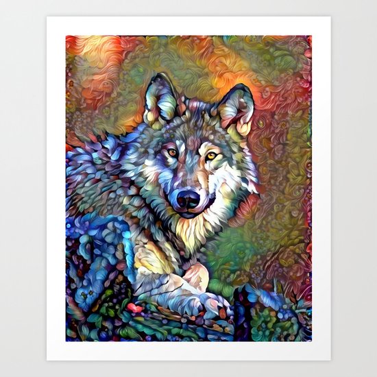 Aura of the Wolf Art Print