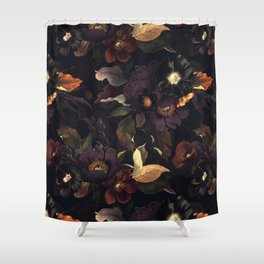 Vintage & Shabby Chic - Flowers at Night Shower Curtain