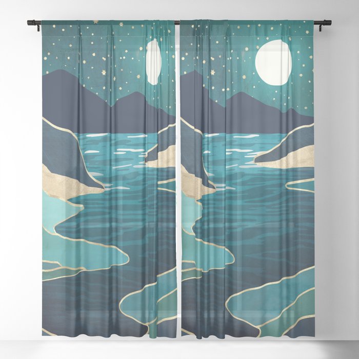 Moon Water Vista Sheer Curtain