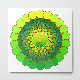 The Elysian Fields Metal Print | Naturalcolors, Beautiful, Circles, Gradiants, Gorgeous, Green, Stunning, Soothing, Calming, Mandala 