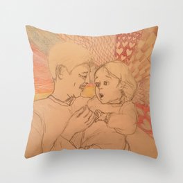 Kid's Surprise (Beige Collection) Throw Pillow