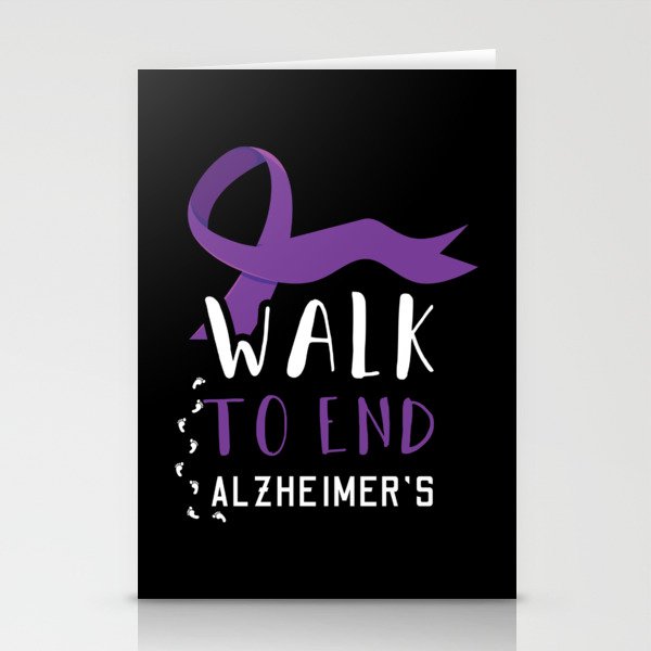 Walk To End Alzheimer Alzheimer's Awareness Stationery Cards