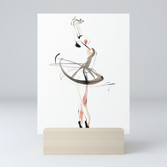 Ballet Dance Drawing Mini Art Print