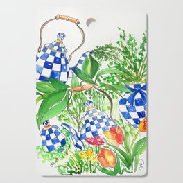 Floral Tea Party Cutting Board
