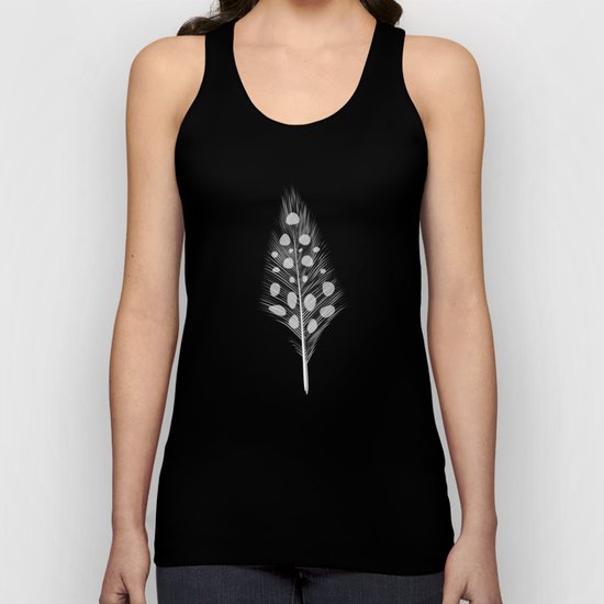 Polka Dotted Feather Unisex Tank Top