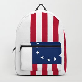 Vertical Betsy Ross Flag print Backpack