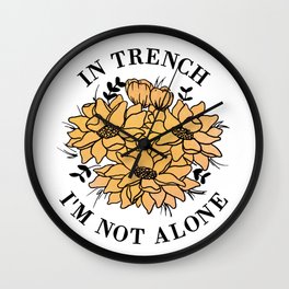 in trench i'm not alone Wall Clock